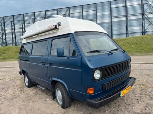 Volkswagen T3 Kampeerauto 1986 Blauw, Caravans en Kamperen, Campers, Particulier, Bus-model, Volkswagen, Diesel, Ophalen