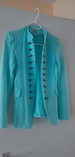 Turquoise jasje/ blazer, Kleding | Dames, Ophalen of Verzenden, Zo goed als nieuw, Blauw