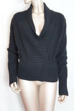 MER DU NORD wikkel vest mt XL( VALT MT 40) LAMBSWOOL ANGORA, Kleding | Dames, Verzenden, Zo goed als nieuw, Maat 38/40 (M), Zwart