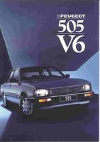 Peugeot 505 V6 (1987), Boeken, Auto's | Folders en Tijdschriften, Nieuw, Peugeot, Ophalen of Verzenden