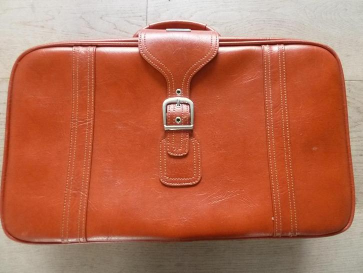 Vintage Samsonite leren koffer, Sieraden, Tassen en Uiterlijk, Koffers, Nieuw, Leer, Minder dan 50 cm, 45 tot 55 cm, Ophalen of Verzenden