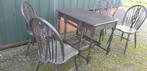 Hangoren tafel met stoelen, Ophalen
