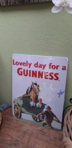 Reclamebord Guinness 40 x 30 cm - Lovely day for a Guinness, Ophalen of Verzenden, Nieuw, Reclamebord, Plaat of Schild, Overige merken