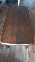 Eiken salontafel met 2 lades, Huis en Inrichting, Tafels | Salontafels, Gebruikt, 50 tot 100 cm, Eikenhout, Landelijk