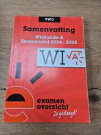 Samenvatting Wiskunde A VWO Examenstof 2024-2025, Onbekend, VWO, Wiskunde A, Ophalen of Verzenden