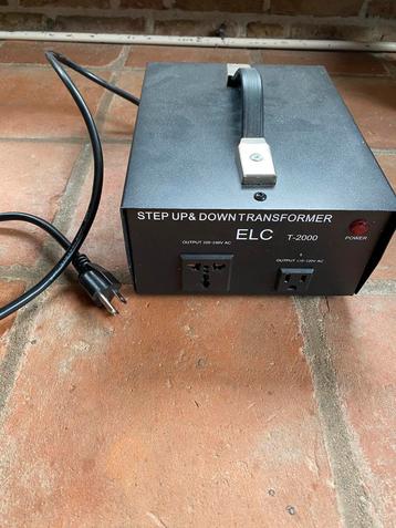 ELC T-2000 Step Up & Down Transformer – 110V  220V – 2000W beschikbaar voor biedingen