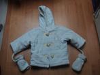 C&A mooie lichtblauwe winterjas / jas + wantjes voor meisje, Gebruikt, C&A, Meisje, Ophalen of Verzenden