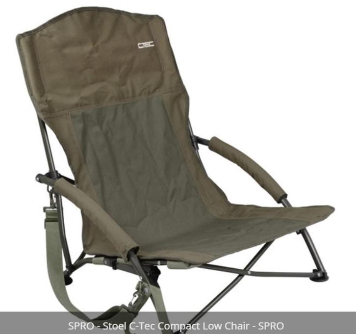 SPRO C-Tec Compact Low Chair, Watersport en Boten, Hengelsport | Karpervissen, Gebruikt, Overige typen, Ophalen of Verzenden