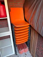 Vintage Stapelstoelen / Kantinestoelen - Set van 8, Ophalen, Gebruikt, Vijf, Zes of meer stoelen