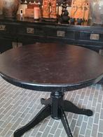 Zwarte ronde tafel - 100cm diameter, Huis en Inrichting, Tafels | Eettafels, Gebruikt, Rond, Ophalen of Verzenden, 100 tot 150 cm