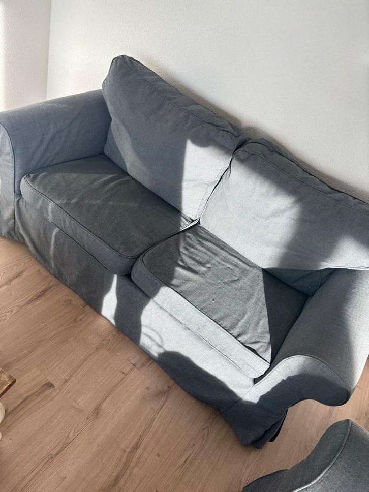 IKEA Ektorp bank - Zsm ophalen!, Huis en Inrichting, Banken | Bankstellen, Gebruikt, Rechte bank, Driepersoons, Stof, Ophalen