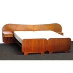Vintage mid century design bed met nachtkastjes jaren 50 60, Huis en Inrichting, Slaapkamer | Bedden, Gebruikt, Verzenden, Vintage