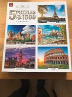 5 king puzzels van steden, Hobby en Vrije tijd, Denksport en Puzzels, Ophalen of Verzenden, 500 t/m 1500 stukjes, Legpuzzel, Zo goed als nieuw