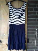 Heerlijk zomers jurkje blauw wit met streepje, maat M, Maat 38/40 (M), Blauw, Ophalen of Verzenden, Zo goed als nieuw