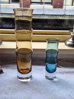 Set van twee Bo Borgstrom Vazen - Bamboe Serie - Jaren 60, Huis en Inrichting, Woonaccessoires | Vazen, Overige kleuren, Ophalen of Verzenden