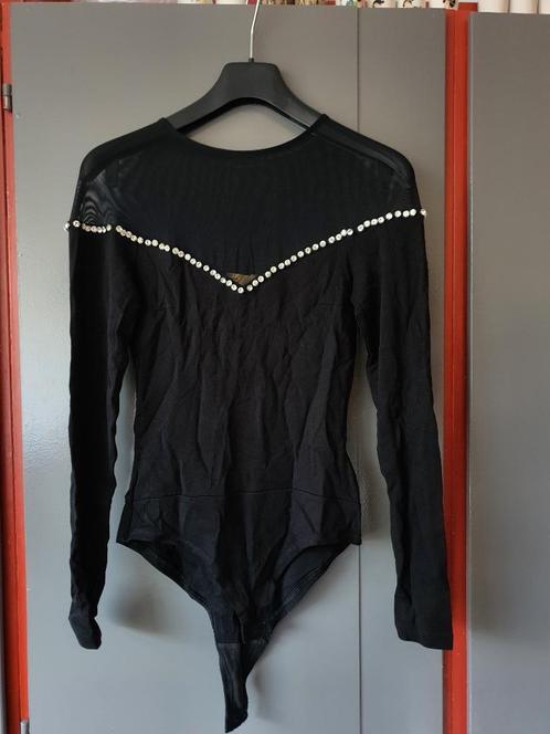 Leuke Sexy Zwarte Body met Glittersteentjes - Maat XS/34/6 -, Kleding | Dames, Tops, Maat 34 (XS) of kleiner, Zwart, Zonder mouw