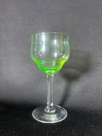 Vintage Uraniumglas Anna groen glas A.D. Copier Leerdam, Antiek en Kunst, Antiek | Glas en Kristal, Ophalen of Verzenden