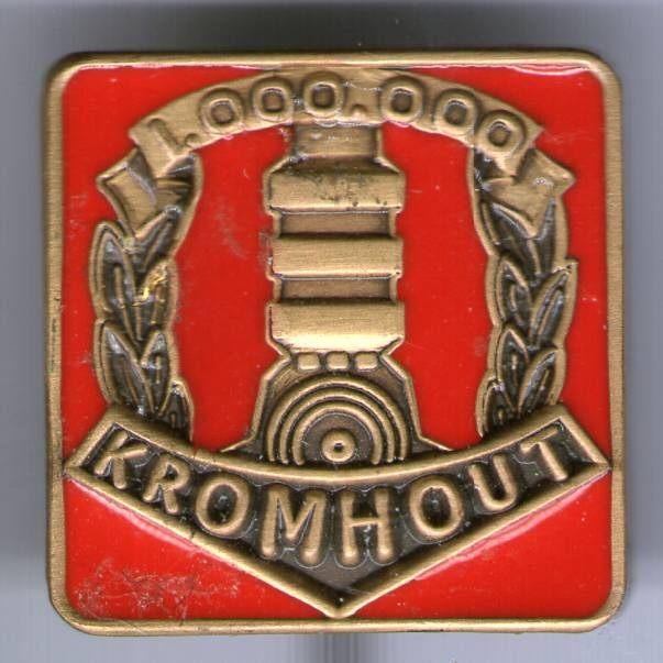 Kromhout rood op koper vrachtwagen speldje ( E_014 ), Verzenden, Nieuw, Transport, Speldje of Pin