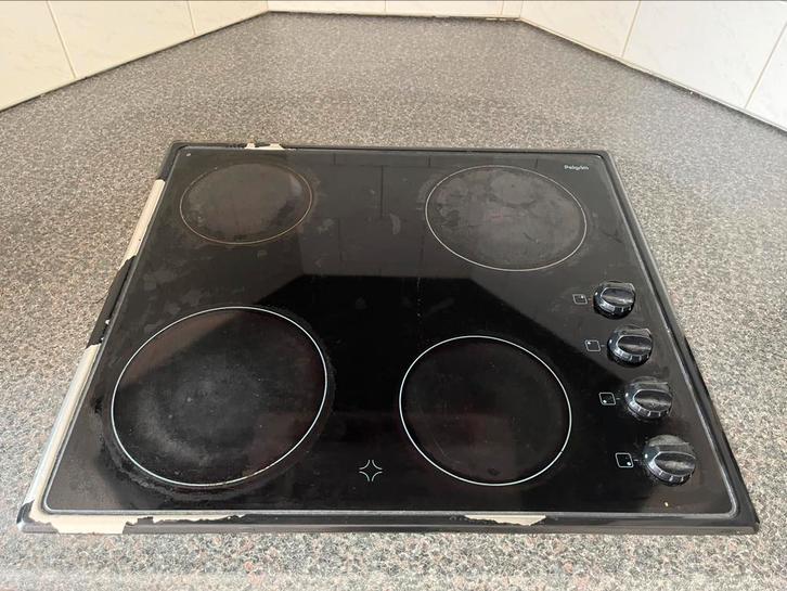 Keramische kookplaat pelgrim, Witgoed en Apparatuur, Kookplaten, Gebruikt, Vrijstaand, Keramisch, 4 kookzones, Ophalen