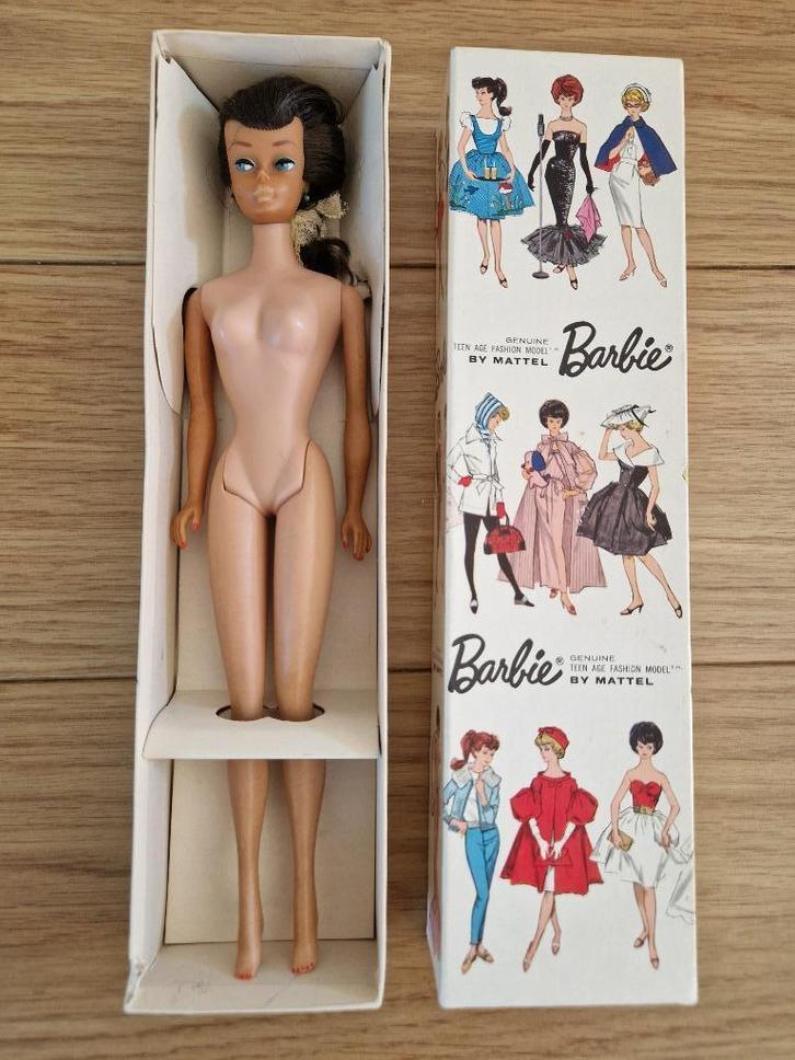Barbie uit 1962 in originele, onbeschadigde doos, Kinderen en Baby's, Speelgoed | Poppen, Gebruikt, Barbie, Ophalen