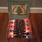 Antieke kerstverlichting met grote denneappel lampjes, Diversen, Kerst, Ophalen of Verzenden