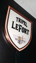Vintage Tripel Le Fort Lichtbak - Koperen Rand, Verzamelen, Ophalen, Zo goed als nieuw, Lichtbak of (neon) lamp