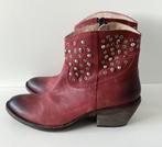 BUFFALO laarzen western cowboy leer rood mt 38, Kleding | Dames, Schoenen, Lage of Enkellaarzen, Ophalen of Verzenden, Zo goed als nieuw