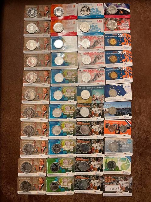 SALE: coincards lot of per stuk, Postzegels en Munten, Munten | Nederland, Losse munt, Euro's, Zilver, Ophalen of Verzenden