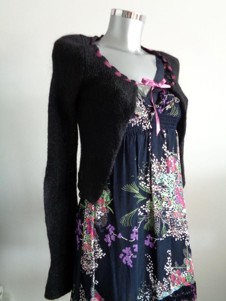 Betsey Johnson designer bolero, maat small, origineel, Verzenden, Zwart, Nieuw, Maat 36 (S)