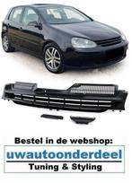 Embleemloze Sport Grill Zwart Geschikt Voor VW Golf 5