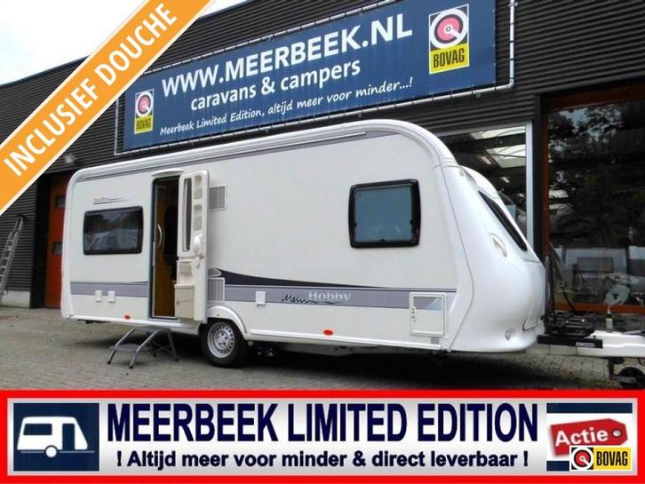 Hobby Excellent 540 UFE +MOVER +VOORTENT +LUIFEL, Caravans en Kamperen, Caravans, tot en met 4, 1250 - 1500 kg, Rondzit, Hobby