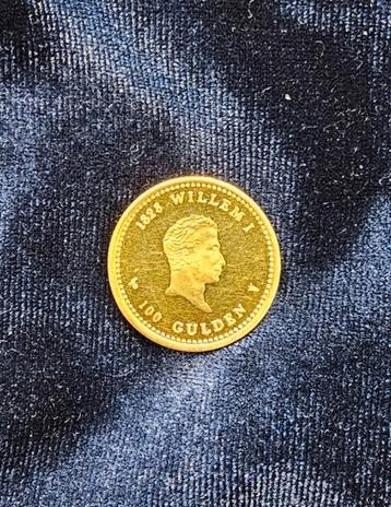Gouden munt 100 gulden 1828 Willem1 6.72 gram beschikbaar voor biedingen