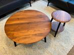 2 Nieuw Rolf Benz 910 234 Salontafel noten hout Bijzet Tafel