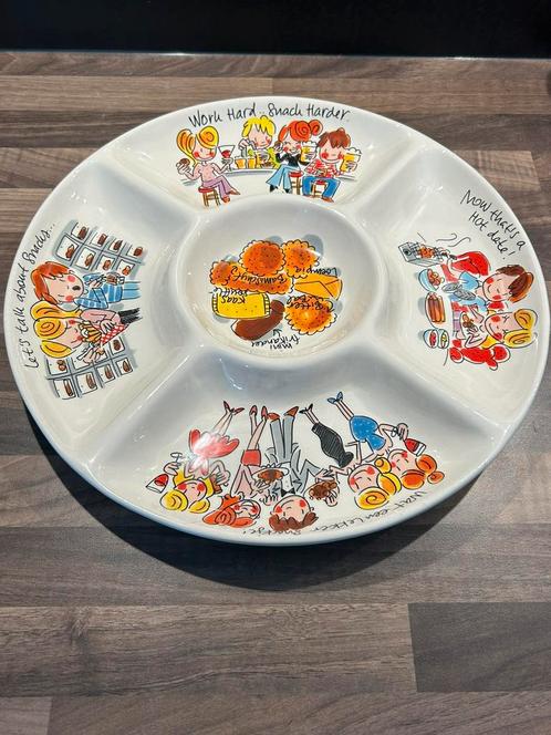 Hapjesschaal Blond Amsterdam speciaal voor Mora, Huis en Inrichting, Keuken | Servies, Zo goed als nieuw, Schaal of Schalen, Blond Amsterdam