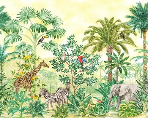 Jungle behang Adventures, Jungledieren, Muurdeco4kids, Huis en Inrichting, Stoffering | Behang, minder dan 10 m², Verzenden
