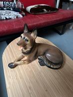 Vintage beeld herdershond, keramiek beeldje, Ophalen