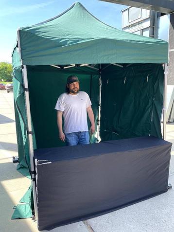 Partytent 2x2m (Easy-up professioneel, incl balie)  beschikbaar voor biedingen