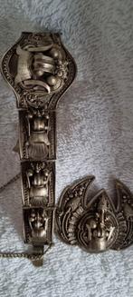 zilver djokja Rangda armband broche bali vintage antiek 900, Ophalen of Verzenden, Zo goed als nieuw, Zilver, Zilver