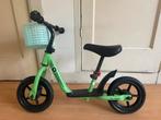Leuke groene loopfiets met mandje, Kinderen en Baby's, Ophalen, Gebruikt, Loopfiets