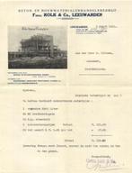 Leeuwarden-oude factuur-Fa KOLK & Co -Beton en Bouw -1931, Gebruikt, Verzenden