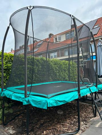 Salta trampoline rechthoek 305 x 214 veiligheidsnet en trap beschikbaar voor biedingen