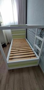 KURAKeerbaar bed, 90x200 cm, Ophalen, 90 cm, Eenpersoons, Wit