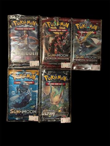 Sun & moon packs booster beschikbaar voor biedingen