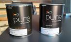 Flexa pure grondlak en lak zijdeglans, Ral 9005 voor binnen., Ophalen, Zwart, Nieuw, Lak
