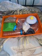 Hamsterkooi met toebehoren!!, Kooi, Minder dan 75 cm, Zo goed als nieuw, Hamster
