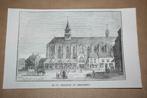 Antieke gravure - Sint-Joriskerk te Amersfoort - 1841 !!, Ophalen of Verzenden