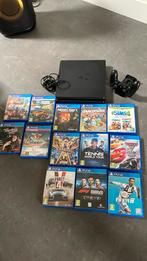 Ps4 slim, 1TB + controller met oplaad deck + 13 grote games, Met 1 controller, Ophalen of Verzenden, Zo goed als nieuw, Slim