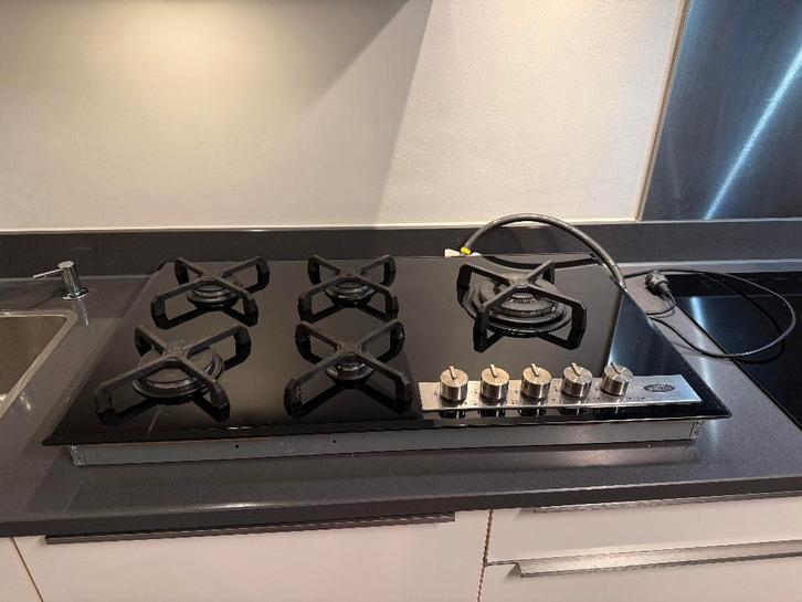 Boretti BGK90 gaskookplaat – 86 cm, Witgoed en Apparatuur, Kookplaten, Gebruikt, Inbouw, Gas, 5 kookzones of meer, Ophalen