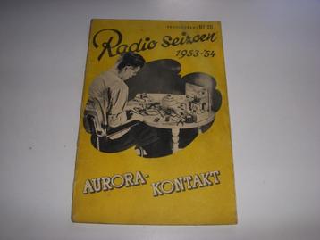 Catalogus Radio seizoen 1953-1954 Aurora Kontakt  beschikbaar voor biedingen