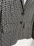 Zoso Jody225 travelstof blazer zwart beige wit maat S, Maat 38/40 (M), Zwart, Ophalen of Verzenden, Waterlandplein 113, Amsterdam